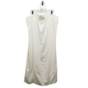 White Halter Womens Maxi Dress By The Drop Size 3X Smocked Back With Lining